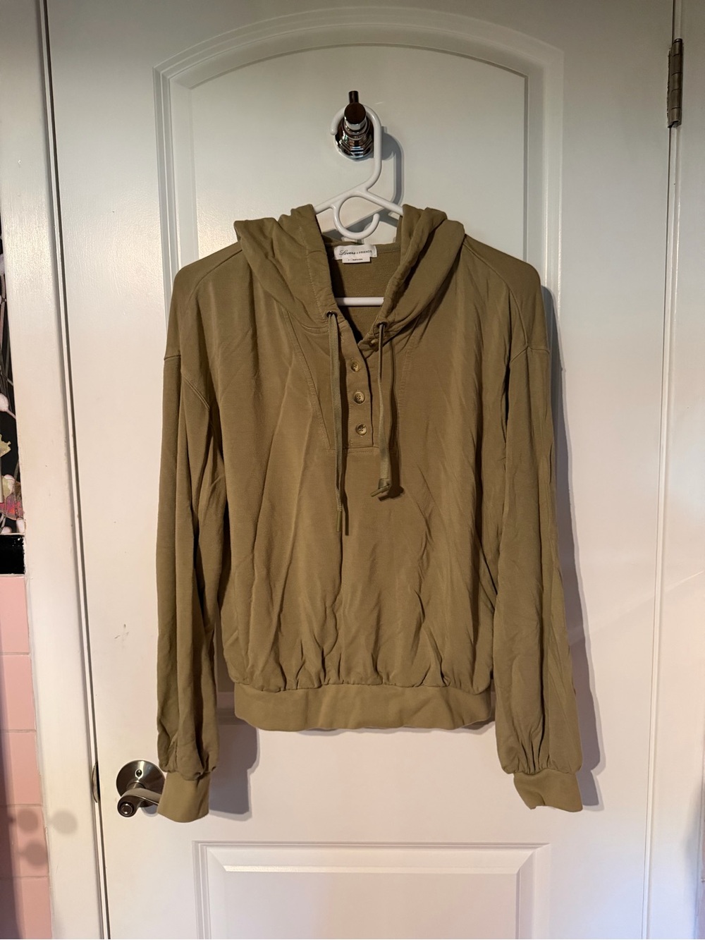 Lovers + Friends Olive Hooded Pullover